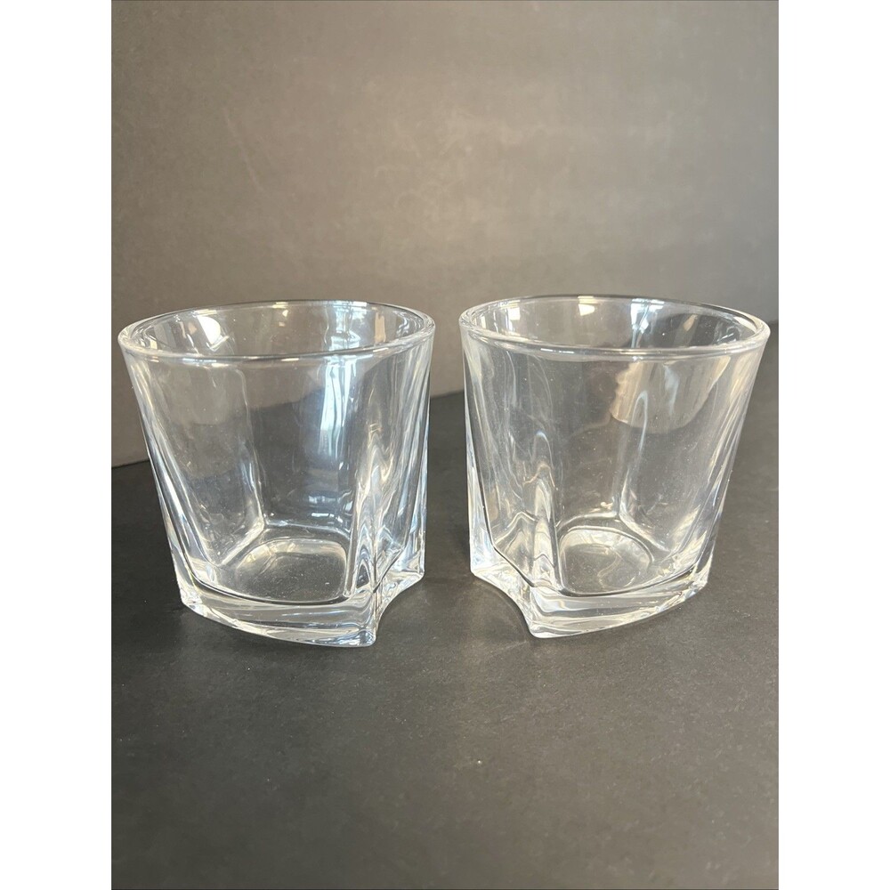 JoyJolt Whiskey Glasses Old Fashioned Crystal 10.5 Oz Set of 2 Luna Tumbler Rock